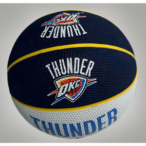 OKC Thunder NBA Mini Basketball Size 3 Rubber Outdoor Logo Ball